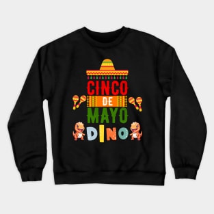 "Let's Fiesta" Cinco de Mayo Dino T-Shirt Crewneck Sweatshirt